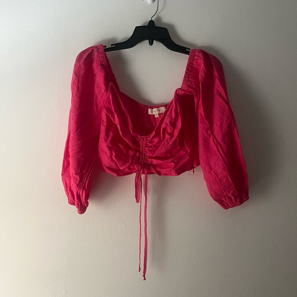 Pink adjustable blouse